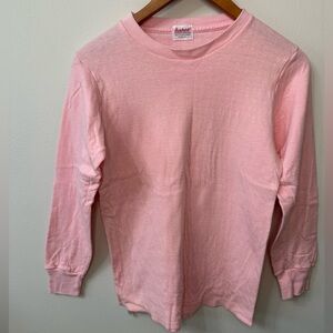 Vintage Duofold Pink Two-Layer Thermal Shirt Wool Blend USA Size 14